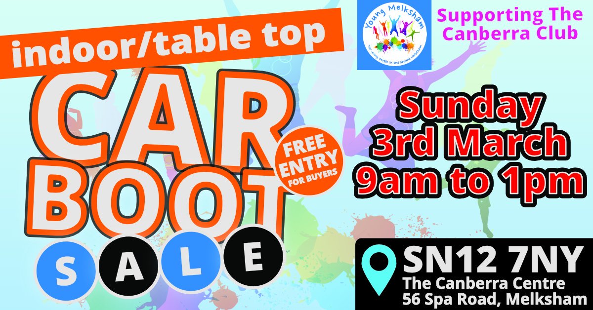gholt1984's tweet photo. If you are in or around #Melksham this Sunday please come along to our car boot sale, supporting @YoungMelksham https://t.co/DYEeUHLwZb