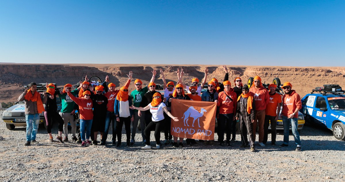 Du 10 au 20 février 2019, 7 équipages et 16 participants ont participé à la première édition du Nomad Raid !
  #NomadRaid2019 #Maroc #Aventure