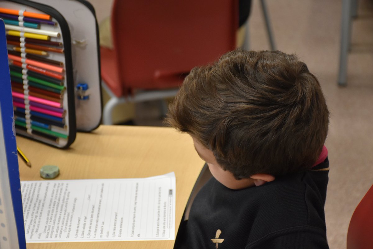 xaloc_edu's tweet image. Aquesta tarda, els alumnes de #2nPrimària han estat fent comprensió lectora! Se&apos;ls veu totalment concentrats! 📖👏
#Llengua #ComprensióLectora #Educació #Xaloc