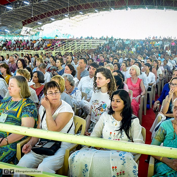 ArtofLivingIC's tweet photo. Patanjali Yoga Sutras are the 196 sutras of Maharishi Patanjali, that explain the art &amp; science of Yoga &amp; Meditation for Self-Realization, by guiding the mind &amp; the very being to it's full potential.

Gurudev is giving commentary on these Sutras at @BangaloreAshram till 3rd Mar. https://t.co/aXWER7cD4V