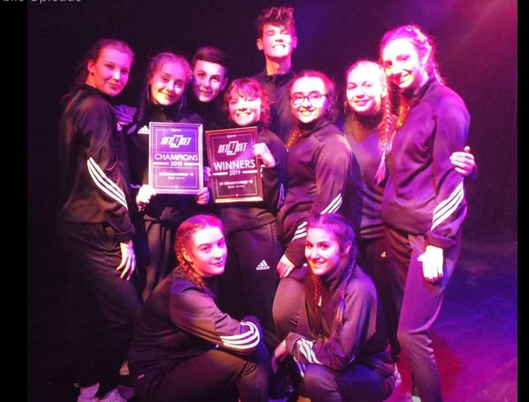 ApexDanceCrew's tweet photo. Congratulations to Apex on winning their battle and being crowned Champions overall at the weekend down South at Set4Set 2019 @Set4SetDance 🔥 @stageproacademy @dejavu_ent #representingthenorth #excellenceisahabit https://t.co/sgarJqfxWE
