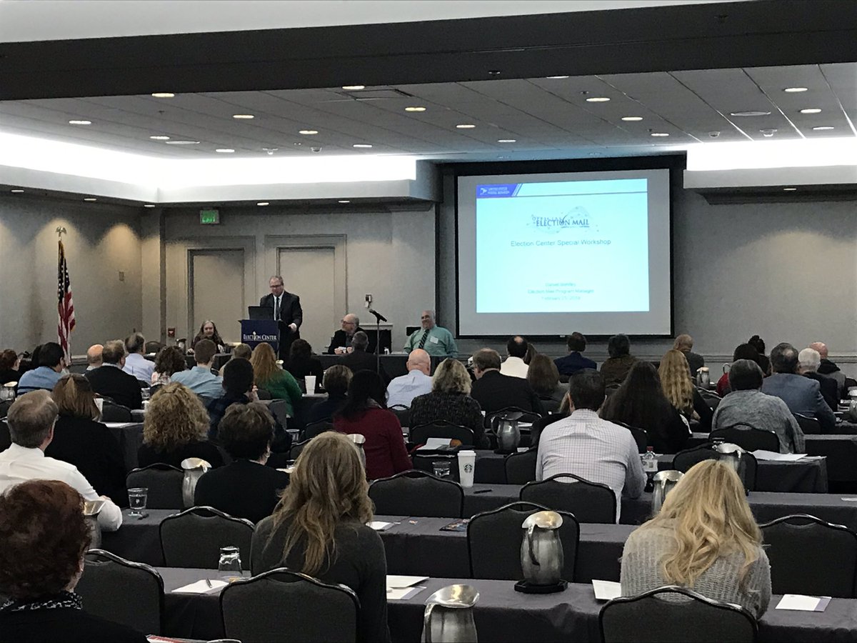 UOCAVA's tweet photo. Dan Bentley from @USPS addresses @ElectionCenter2 https://t.co/GvoelMT3R7