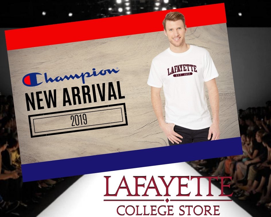 LafColStore's tweet photo. Newly arrived - a classic white short sleeve tee from #Champion, #LafCol graphic, just $16.99!

https://t.co/B5mzGm7ZwX https://t.co/hc6BbLCKpd