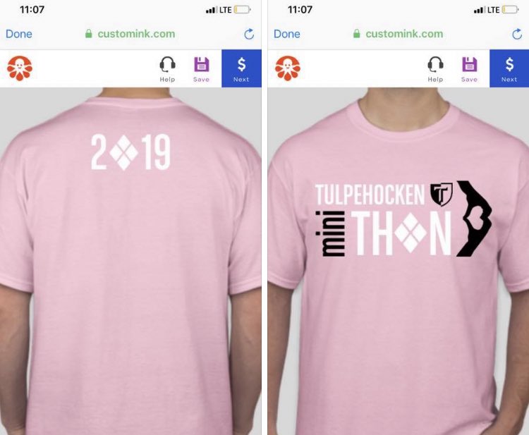 TulpyT's tweet photo. Buy a Tulpehocken Mini THON shirt for $10! They come in youth sizes too! There are 6 different colors ! Contact Abby or Andrea to order one! 
Seniors- pink
Juniors - violet
Sophomores - coral
Freshman - mint green 
Junior High- light yellow 
Parents/Staff/ Elemntary- light blue ! https://t.co/QJxVfS1FcH