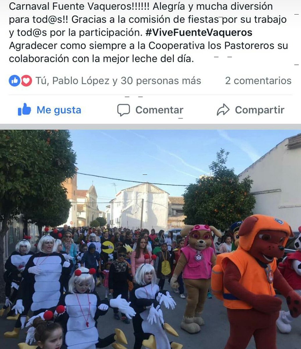 LosPastoreros's tweet photo. Uno de nuestros objetivos principales es siempre convivir con los habitantes de nuestro pueblo , siempre dando a conocer. Nuestra leche natural. Gracias por esa fabulosa Jornada de carnaval donde siempre contaréis con la cooperativa los pastoreros https://t.co/ACf9MHhLi0