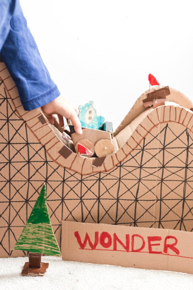 Can’t wait to meet the lovable blue bear, Boomer - ride tester in <a href="/wonderparkmovie/">Wonder Park</a>! The new movie inspired us to make his Wonder Coaster. Ever wonder what YOU can do with a box? How does #wonderpark inspire you? #ad #WonderBox  paramnt.us/WonderBox