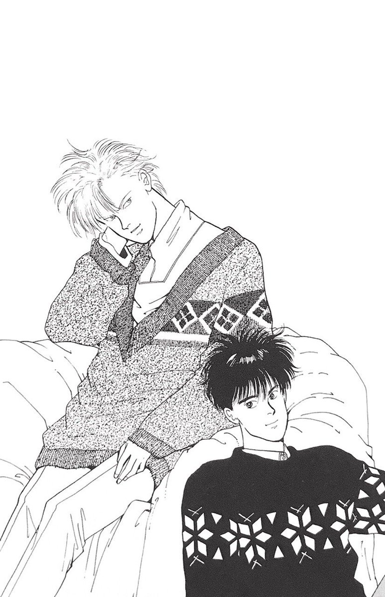 I realized some  #BANANAFISH fans don't know Yoshida also drew official art of Ash and Eiji being gay. Well, let's fix that!(Mappa art is great too, I love both! )Source of most of the pics (the blogger asked not to repost with no credits):  http://ash-callenreese.tumblr.com Part 1