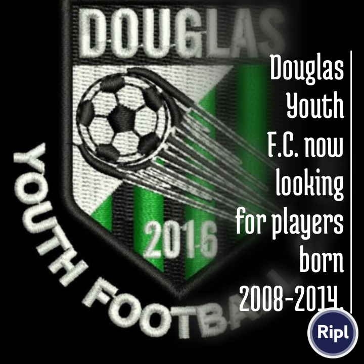 Douglas Youth FC are now looking for players born 2008-2014 to join our club and enjoy playing organised football.
We are an SFA quality mark club and are members of DECSC. If interested please get in touch. ⚽️#DYFC <a href="/ScottishYouthFA/">Scottish Youth FA</a>  via ripl.com