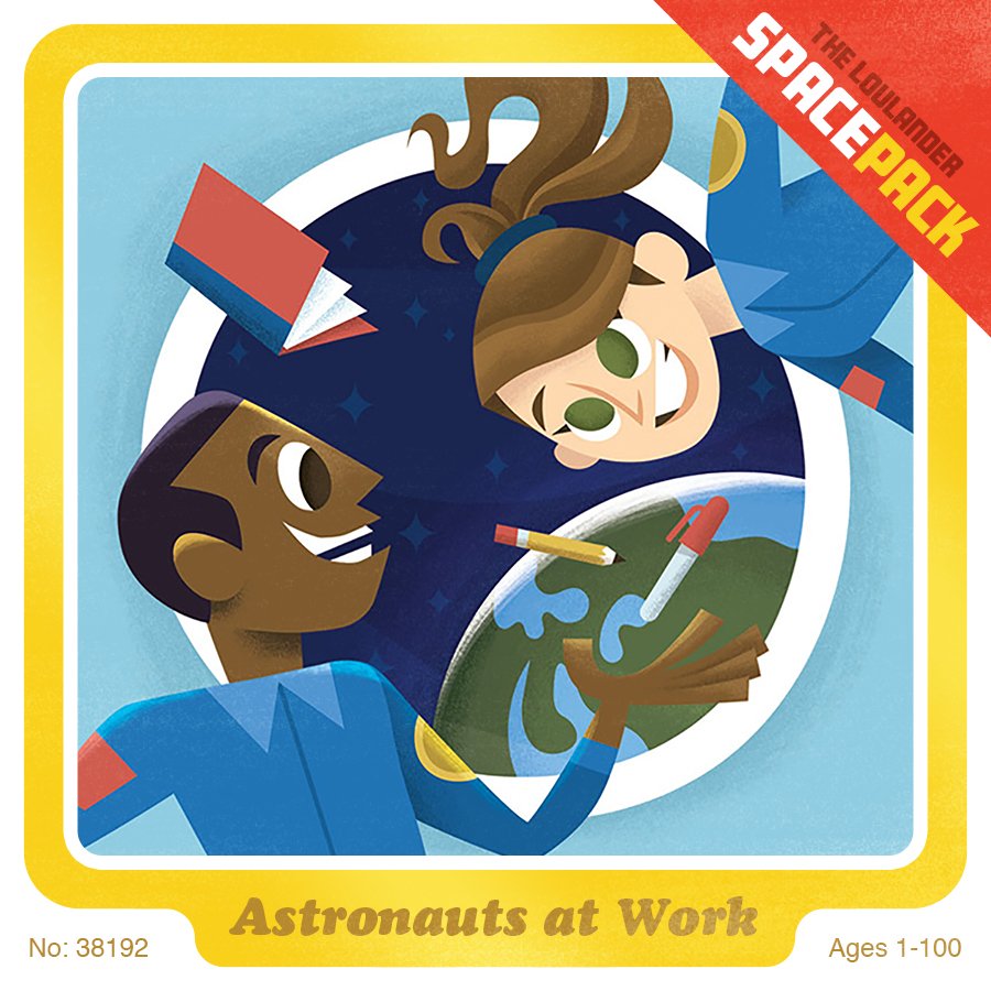 Working in space without gravity, is something these astronauts do happily. #illustrationforeducation #artforeducation  #educationalgames #scienceclass #scienceart #spaceexploration #edutainment #natgeospace #spaceshuttle #spaceart  #nasa #space #nasaart
⁣<a href="/nasa/">NASA</a>