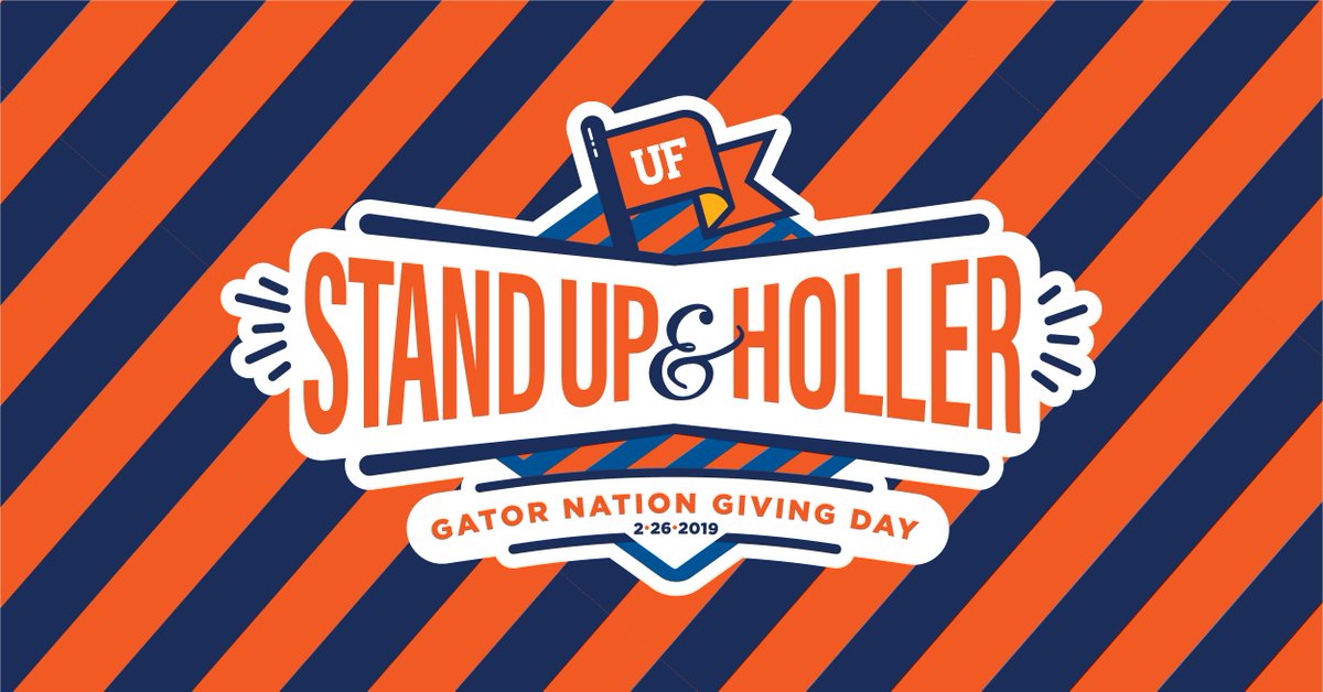 UFRinkerSchool's tweet photo. Don't forget... #StandUpandHoller Giving Day is TOMORROW! 📣📣📣 #AllForTheGators https://t.co/qDJtEiUeRF