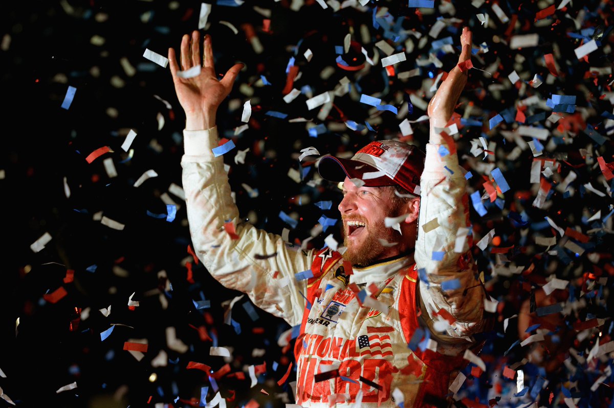 DAYTONA's tweet photo. With his second #DAYTONA500 win, @dennyhamlin joins the club with 11 other drivers who've won the #DAYTONA500 multiple times!

📰: https://t.co/qeibSd6DtW https://t.co/PsP0deHfch