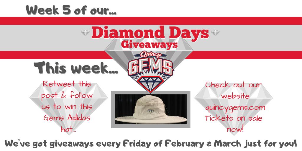 February is wrapping up, but our Diamond Days Giveaways are still going! This week retweet this post and follow us for your chance to win a Gems Safari Hat!
ow.ly/K8bx50m7Xsi
#gempire #quincygems #quincyil