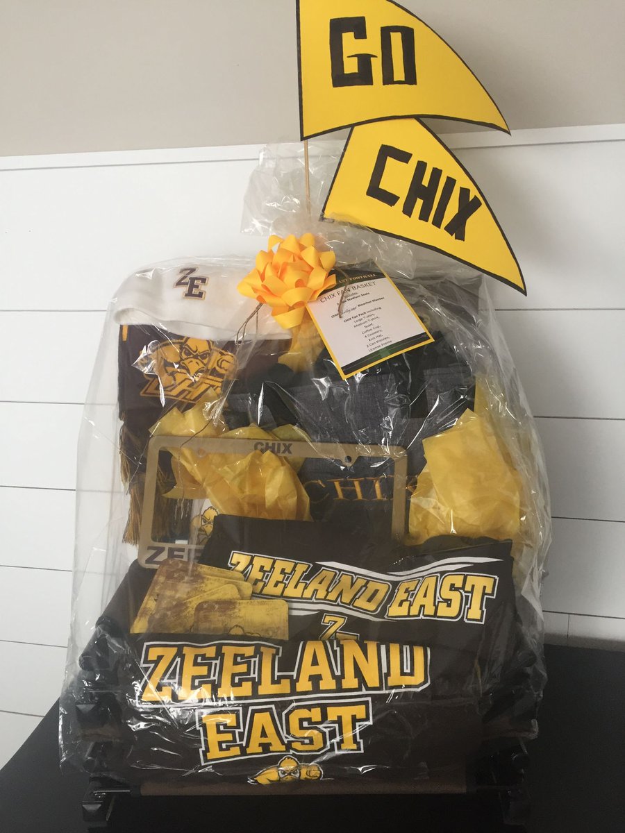 ZeelandBoosters's tweet photo. Team Basket Reveal Time!
✅CHIX Fan Basket - East Football🐥🏈
Purchase your event tickets 👉🏻 https://t.co/HNKoeWWIIw

#halloffamezeeland #ZEHS #ZWHS #ZABC  #ZPS #zeelandboosters https://t.co/boZf2NMatE
