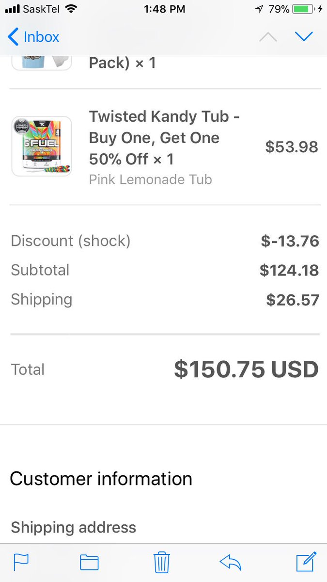 callofdutyblack's tweet photo. @ES_FTW  I’m addicted to buying gfuel! Code Shock used Again 👍🏻 https://t.co/wkcVAusBDN