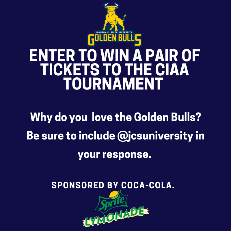 JCSUniversity's tweet photo. Calling all Students! We want to hear from you!
Are you interested in winning tickets to the CIAA Tournament? Read the statement below and answer the question by 5 p.m.
Be sure to use the hashtags #JCSU #SpriteLymonade in your response. https://t.co/2CtlASIxUU