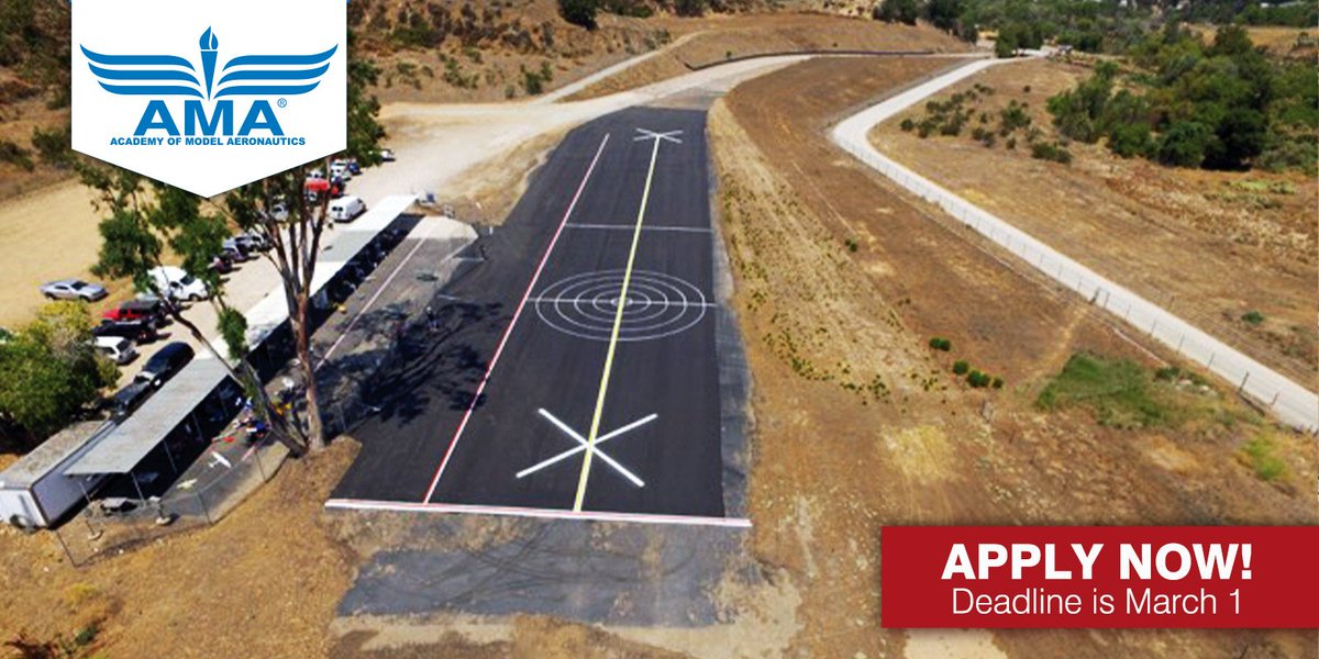 Five days left to apply for a 2019 AMA Flying Site Development Improvement Grant. This program is designed to help provide funding for AMA Chartered Clubs that are making improvements to their club fields. modelaircraft.org/programs/clubs…