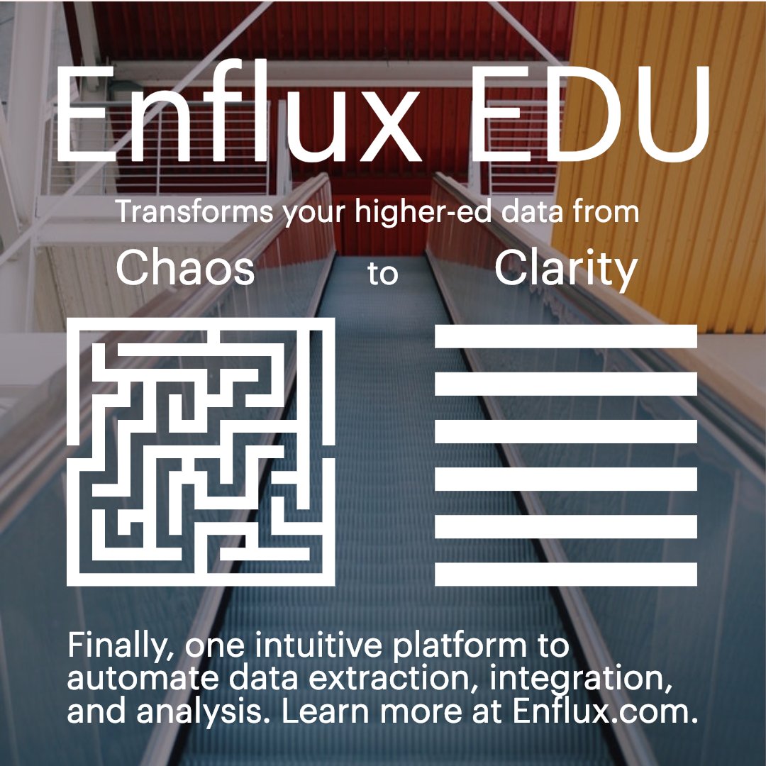 EnfluxEDU's tweet photo. Assessment, accreditation, student, and course data can be chaotic. Enflux automatically integrates and displays your institution’s data in intuitive online dashboards. Go #BeyondSpreadsheets once and for all, with Enflux. 

#highereducation #edtech #accreditation #assessment https://t.co/hFW4UMWkq9
