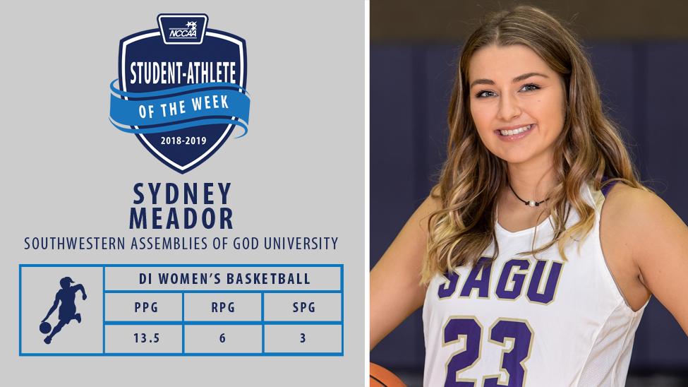 Congrats to the DI Basketball Student-Athletes of the Week! Men: Myles White, Brewton-Parker College: ow.ly/bxxE30nPEnv Women: Sydney Meador, Southwestern Assemblies of God University: ow.ly/AjEw30nPEoR