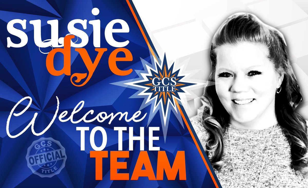 GCSTitle's tweet photo. 🥳Susie!
Welcome to our awesome team! 💙🧡💙🧡
We are looking forward to taking GCS to the #nextlevel with you. #WelcomeAboard Susie as our new Closing Assistant!
#gcstitle #titlecompany #gcstitlefamily https://t.co/Tcvg1iXePK