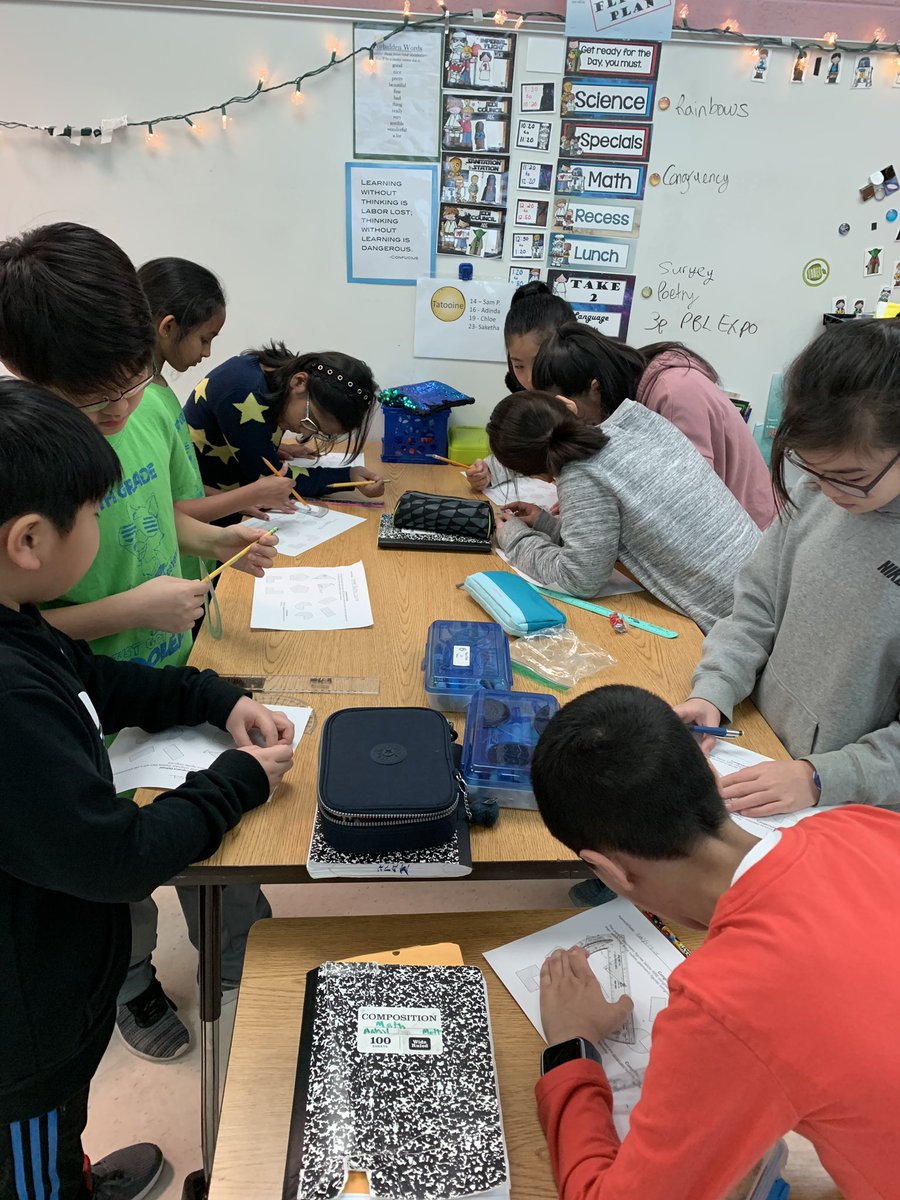 LizTaylorFCPS's tweet photo. @mmagnificent5 and #padawans136  explore congruency together #math #geometry #WillowPride https://t.co/5HdeaXSOXT