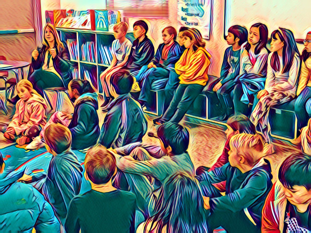 Starting the day with the proper care and keeping of the new 5th grade Chromebooks. <a href="/GuadGrizzly/">Guadalupe Grizzlies</a> #usdlearns