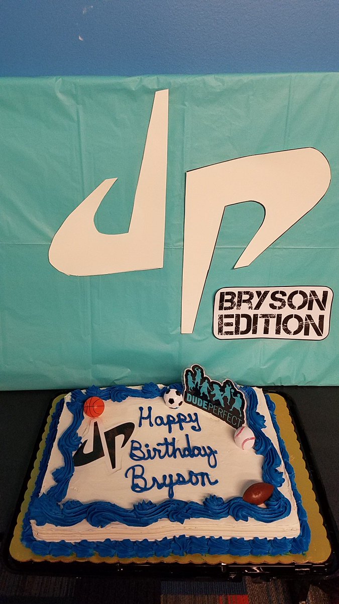 Had an awesome custom <a href="/DudePerfect/">Dude Perfect</a> themed birthday party!   #PounditNoggin #DudePerfect