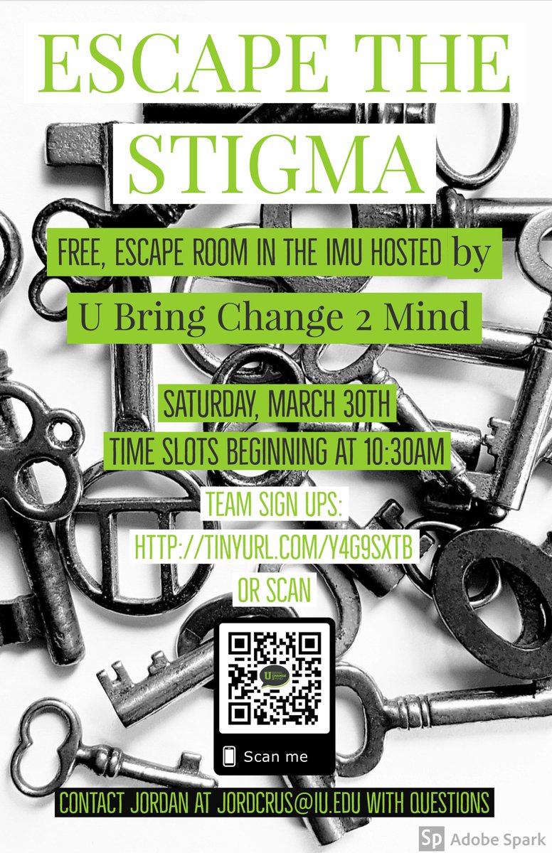UBC2M_IU's tweet photo. Grab your friends and Escape the Stigma on March 30th at the IMU! Time slots beginning at 10:30 and the event is free. Last year was loads of fun, don't miss out and sign your team up today!! 

P.S. Ukraine is great-check out some of the murals! https://t.co/Sc42mpropQ