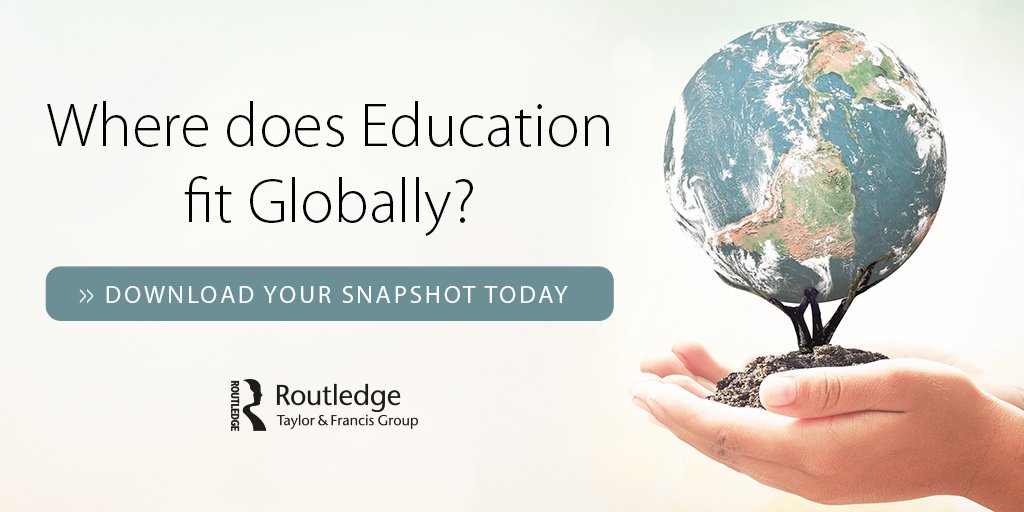 Paid_online_gig's tweet image. RT Routledgepsych Where does Education fit globally? Download our brand new snapshot to find out more! bddy.me/2StV85G wagner_upenn_un #LearningAsDevelopment