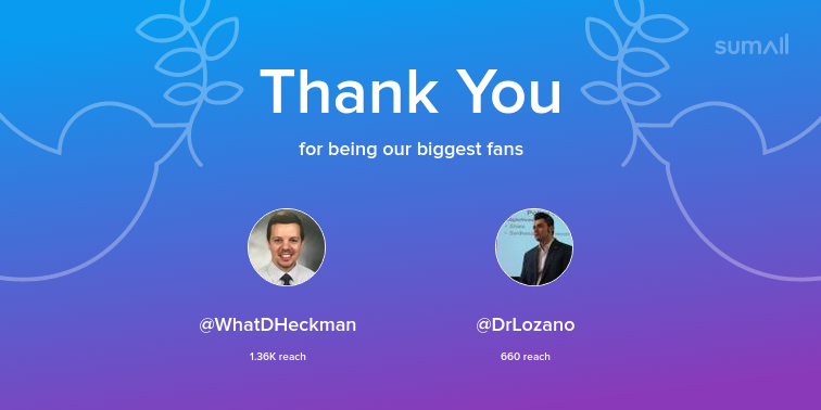 WCEducator's tweet photo. Our biggest fans this week: @WhatDHeckman, @DrLozano. Thank you! via https://t.co/5LywZuhzLr https://t.co/q57jGkALPZ