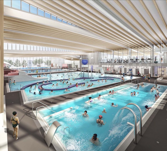 Canada's largest hot tub is just one of many #aquatic options available at the new Minoru Centre for Active Living in #Vancouver: bddy.me/2SpF0SH