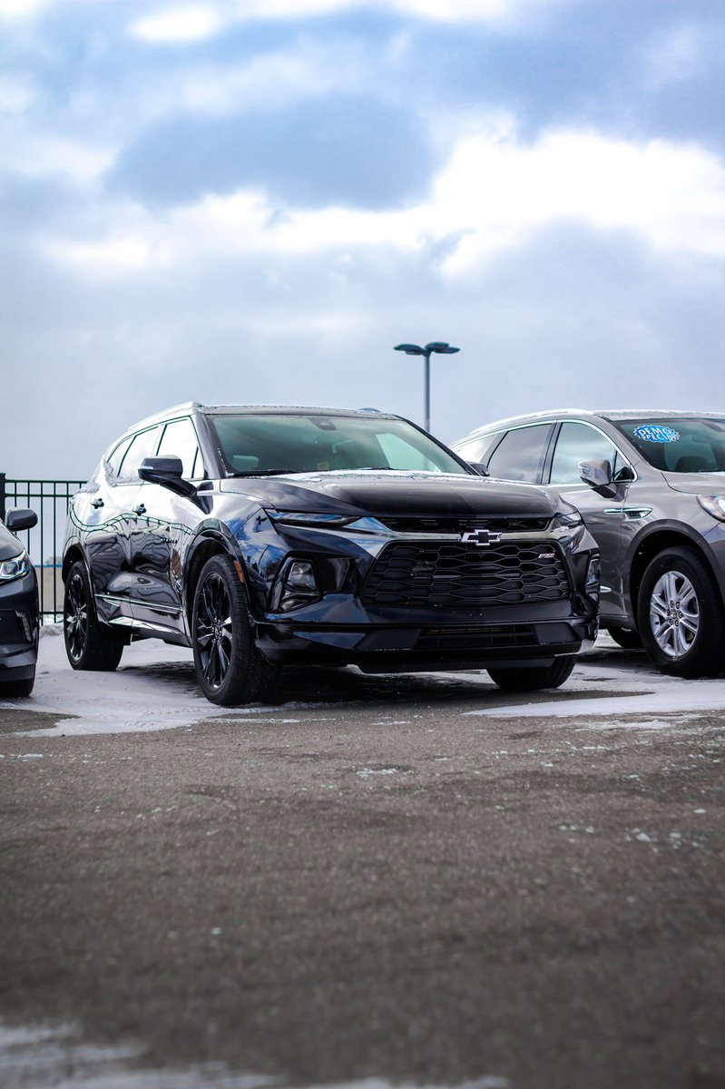 Buddschev's tweet photo. Our first #2019Blazer has arrived and looks menacing in the RS trim with all black exterior colours. Book your test drive today! #BuddsChev https://t.co/gyfQvdhVJP