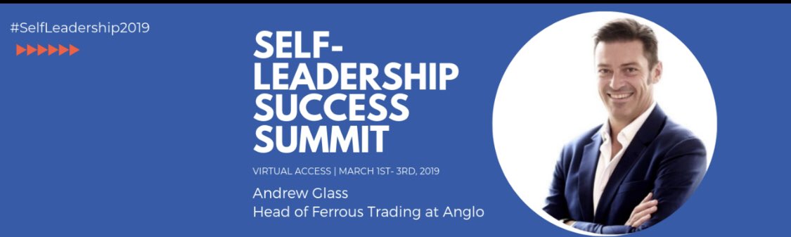 Honoured to contribute to the Self Leadership Success Summit starting Friday. We have worked together in a recorded interview discussing the topic:    The trader's mindset: the secrets to a successful future