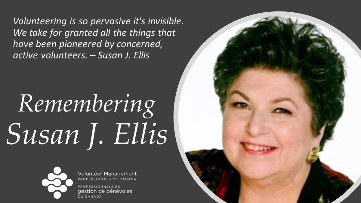 It is with a heavy heart and great sadness that we have learned of the passing of a mentor and internationally known leader of our profession: <a href="/susanjellis/">Susan J. Ellis</a> . 

Visionary. Innovator. Inspirational. May her memory continue to inspire us.
lnkd.in/g4V8VGw