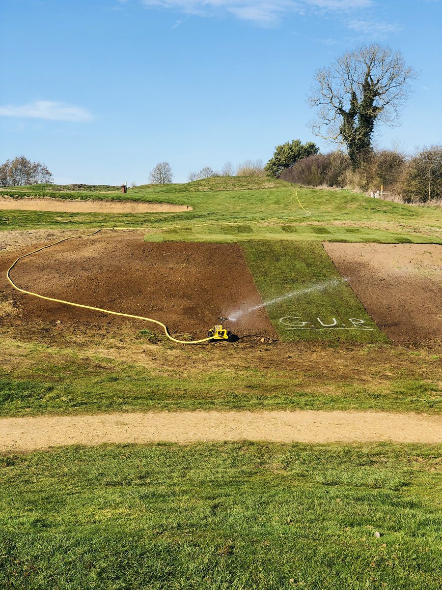 13th Tee complete, even had to water the turf and seeded areas in February! Not complaining though ☀️ @KilworthSprings @jackhall05 @matt