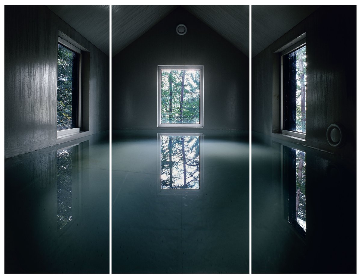 thearmoryshow's tweet photo. #PerBarclay uses simple materials such as steel, motor oil, milk, blood, and wine to explore the duality between movement and tranquility. "Vannhus, Centre d’Art Contemporain de Vassiviere" (1995-2001). Photo © Per Barclay, courtesy OSL Contemporary https://t.co/zyqdSRPM0B