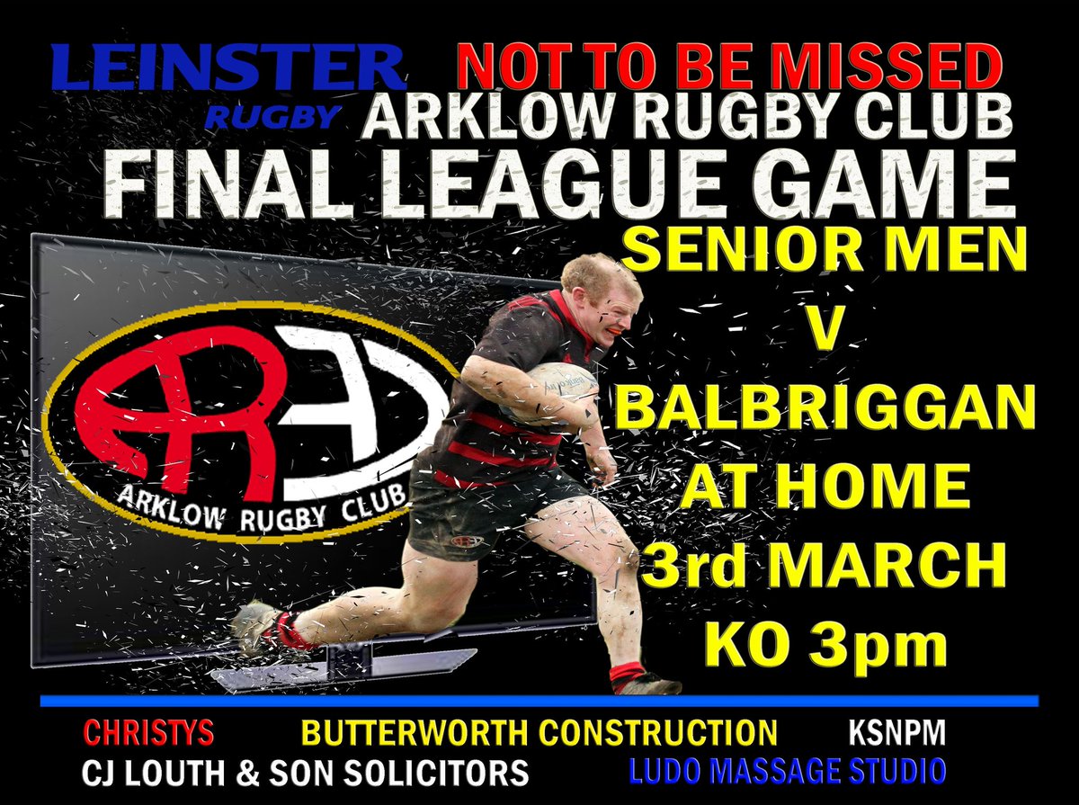 arklowrfc's tweet photo. Hope 2 see you all out at the club to cheer the team on. We will have the fire going, kettle on & Bar fully stocked. Bring family, friends, Aunty, Uncle & Grandparents. We will even provide a bowl of water for your dog if he barks loud enough on the sideline😀@LeinsterBranch https://t.co/foCClGfEHs