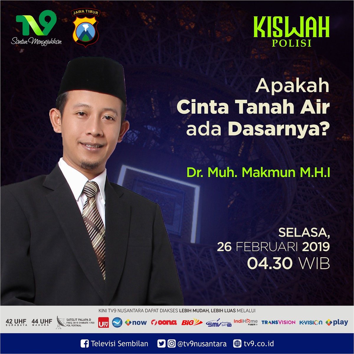 Mohmakmun On Twitter Tv9 Santun Menyejukkan Kiswah