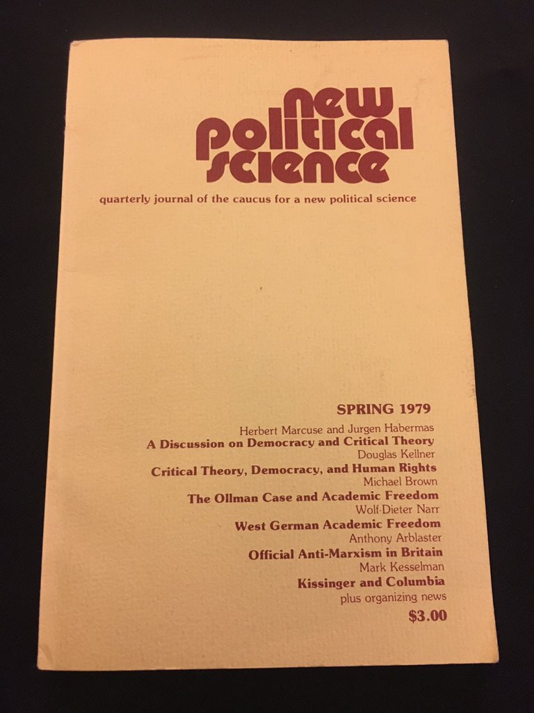 sarahmsurak's tweet photo. 40 years of New Political Science - making the study if politics relevant to the stifle or a better world @NPS_Journal #newpoliticalscience https://t.co/g11hjIb31j