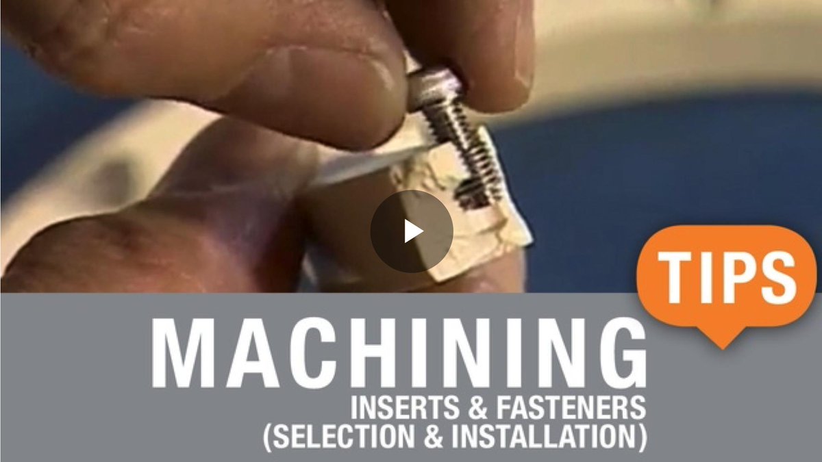 MCAMconnect's tweet photo. #MachiningTipMONDAY Inserts and Fasteners – Successful Selection and Installation in Advanced Plastics and Polymers. 
Click for VIDEO:
https://t.co/32rBvm9n05
#machiningtip #machining #thermoplastic #engineer #inserts #fastners #QuadrantEPP https://t.co/eEvno7OEap