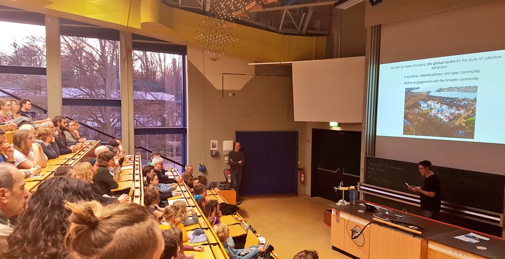 The first public lecture at the Centre for Advanced Studies for Collective Behaviour (How to tame a fox, @LeeDugatkin) @icouzin @CollectiveBehav @IMPRS_OrgBio @maxplanckpress @unikonstanz