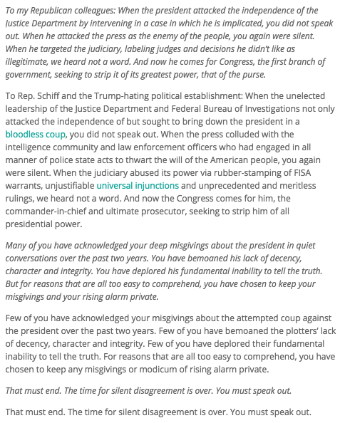 bhweingarten's tweet photo. A response to Rep. Schiff's open letter to Republicans -- it's high time to investigate the investigators and end this brazen political charade to destroy a sitting president while covering up the corrupted and baseless investigation https://t.co/pe5wIFygvt https://t.co/wmniLfhTza