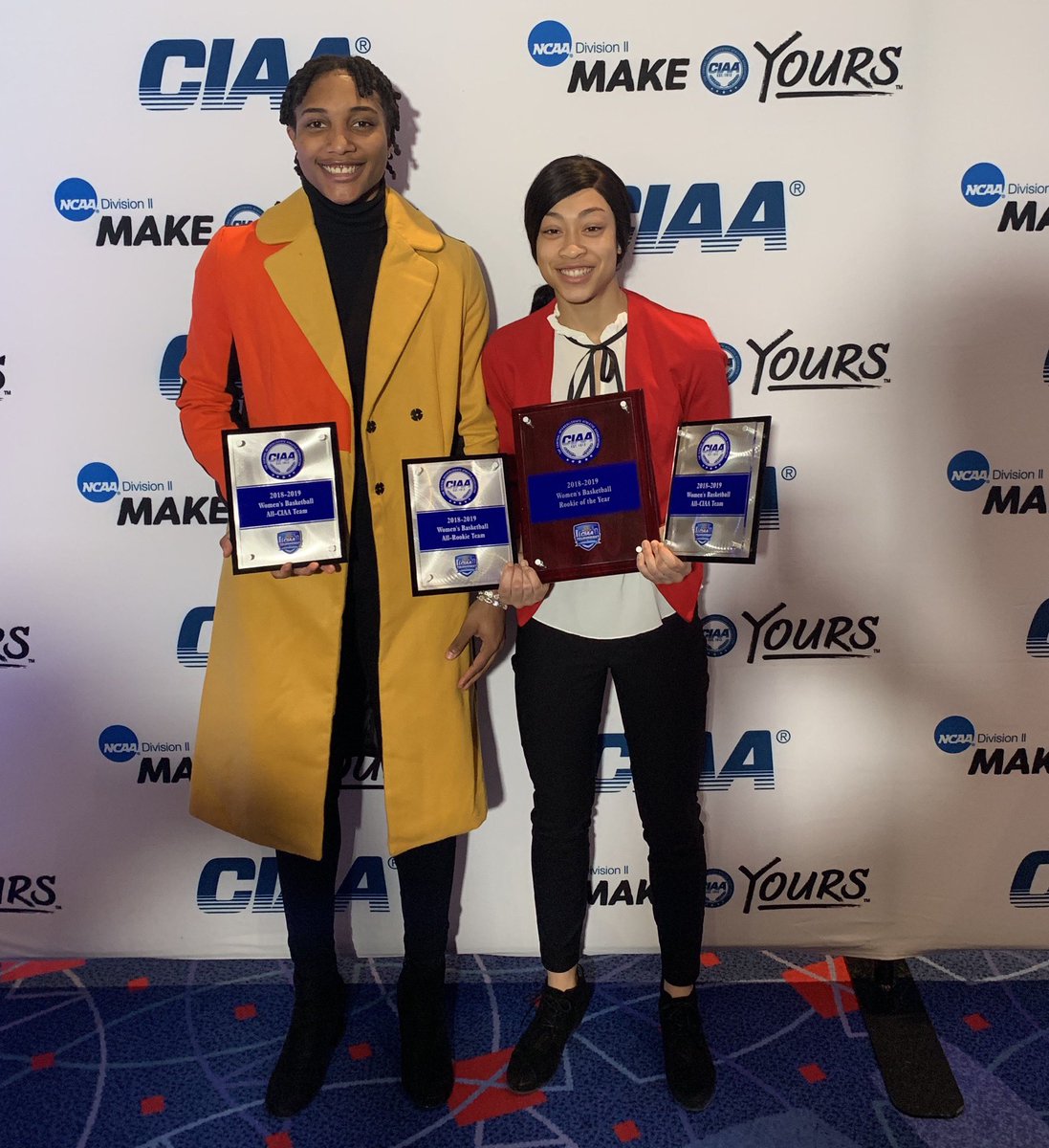wssuwhoops's tweet photo. Congratulations to our Freshman Guard Amaya Tucker for winning the CIAA Rookie of the Year Award, and being selected for the All-CIAA Rookie team. Senior Forward Brionna Pate was also selected for All-CIAA team joined with Amaya Tucker. https://t.co/pUOXAqITaf