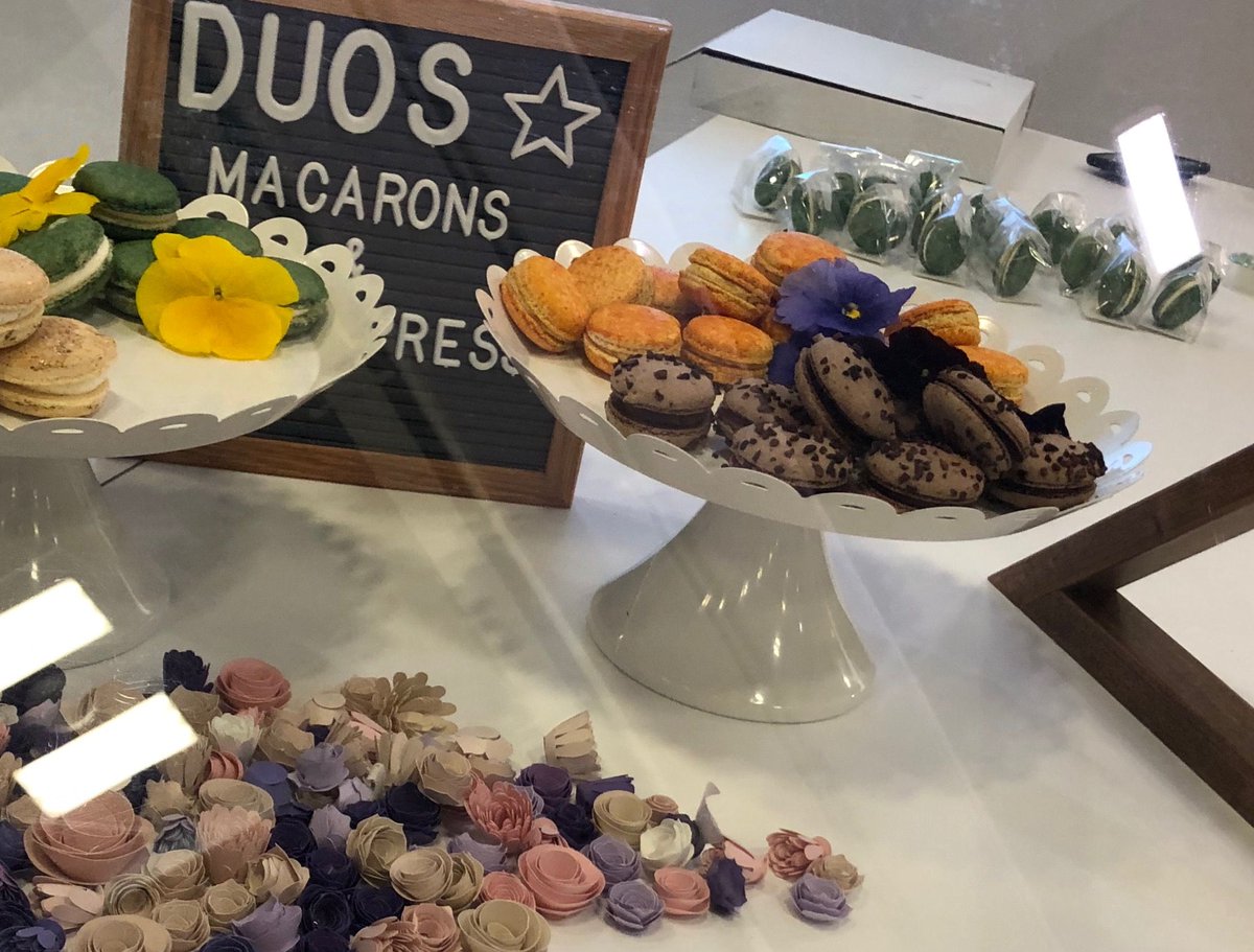 BuzExpressions's tweet photo. Last day of #aaaai2019. Come enjoy macaron and coffee duos in @regenerons booth!
#espresso #macarons #buzexpressions #sanfran https://t.co/cpgxp16ycN