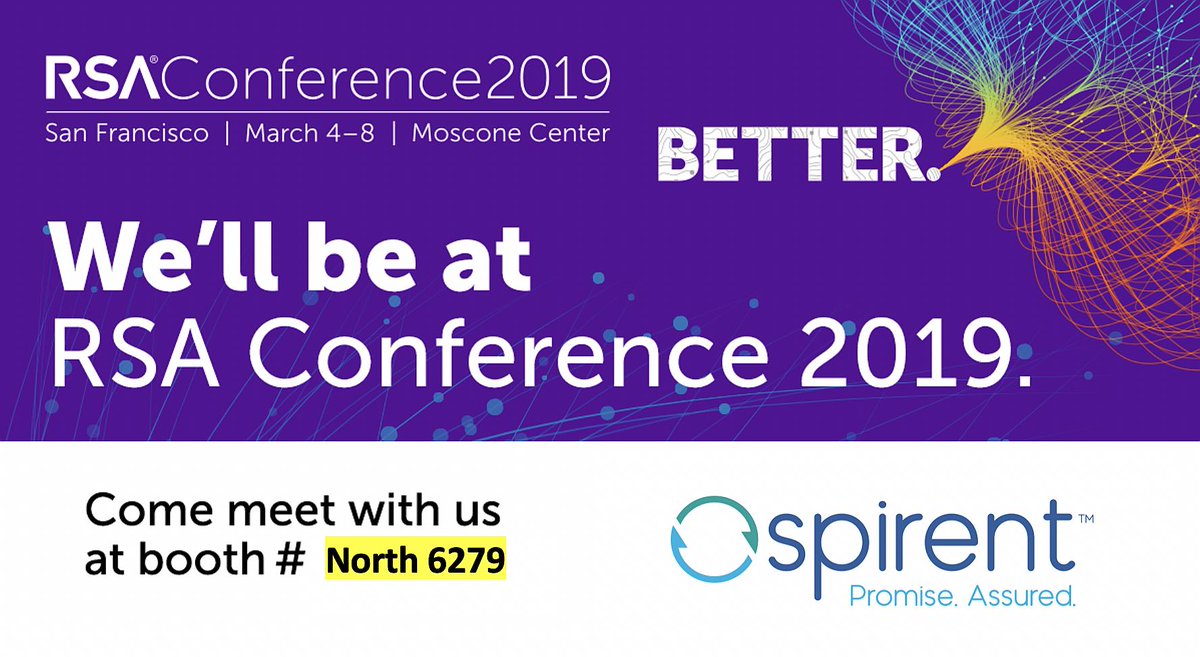 SpirentSecurity's tweet image. @Spirent has built a large repository of real-attack components, including exploits, apps &amp;amp; #malware. This repository is a combo of Spirent&apos;s Threat Research team, Spirent #SecurityLabs &amp;amp; their #threat intelligence community partnerships.
Learn more at #RSA2019!
#PromiseAssured