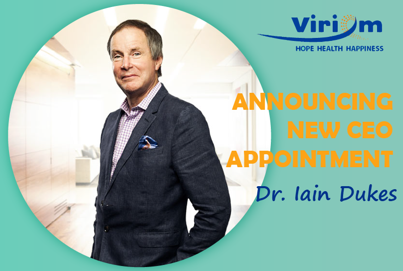 ViriomInc's tweet photo. Happy to welcome our new CEO, Dr. Iain Dukes! #ceo 
#HIV #treatment https://t.co/xlqojDjVoG https://t.co/qG2YhCXTqc