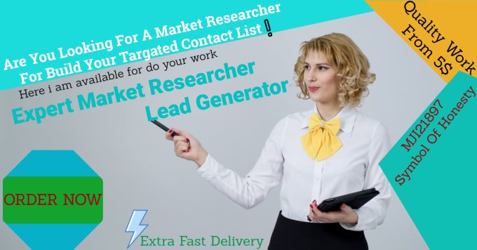 mjilead's tweet photo. @Georges1967
Dear sir,
I am a List builder and Lead Generation Expert. 
I can Build your targeted Contact list with prospecting info
And also able Generate any kind of lead for you.
I will work for you with low cost
Email: joynulislam644@gmail.com
+8801761626530 https://t.co/CD1wMzcRix