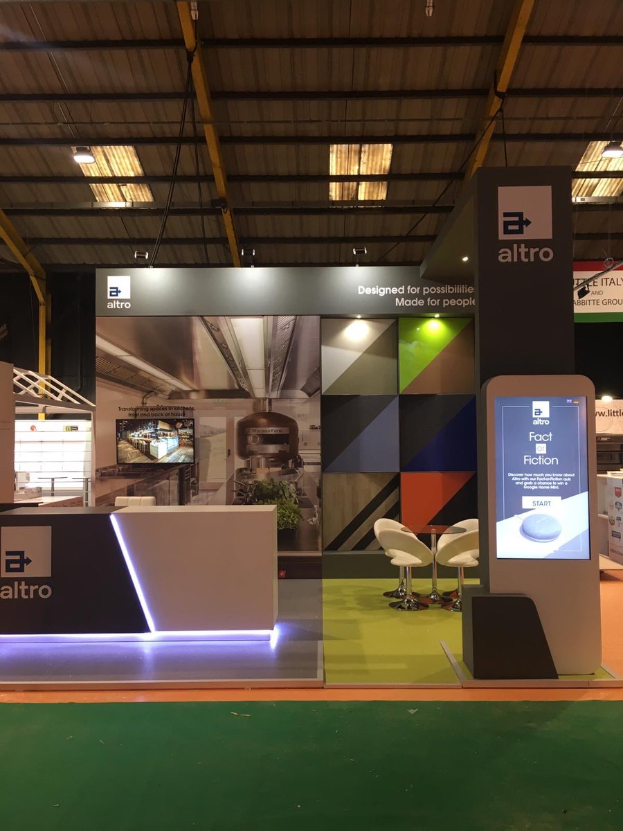 Altro_Katherine's tweet photo. Another brilliant stand build by @identityglobal for #CATEX2019 join us from tomorrow on stand B34 @AltroFlooring https://t.co/Q39EyhW1YK