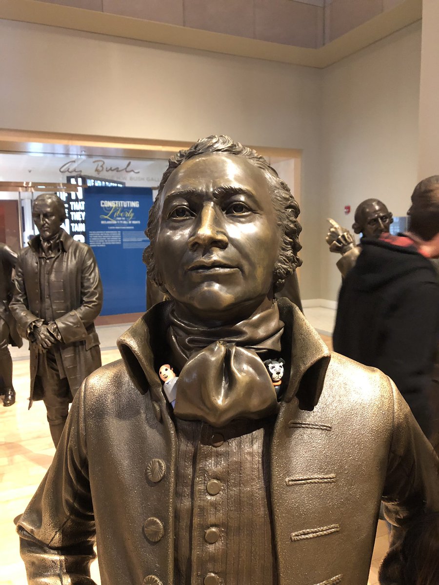 robinhession1's tweet photo. @Lin_Manuel @TeeRico_LinMan 
Tobi and LMM with A. Ham at the Constitution Center Exhibit https://t.co/Ndu7KuIhHu
