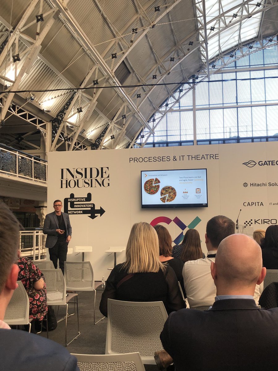 Interesting &amp; insightful day at #CX2019 finished the day hearing a fascinating presentation from Amazon on their innovation model - simple, effective and a clear vision plus any presentation that talks about pizza 🍕 is good with me!