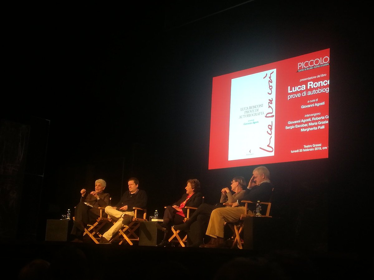 feltrinellied's tweet photo. "#Ronconi è stato un grande uomo del Novecento" #LucaRonconiProvediAutobiografia #GiovanniAgosti #RobertaCarlotto #SergioEscobar #MariaGraziaGregori #MargheritaPalli @Piccolo_Teatro https://t.co/JBqnHZq5qF